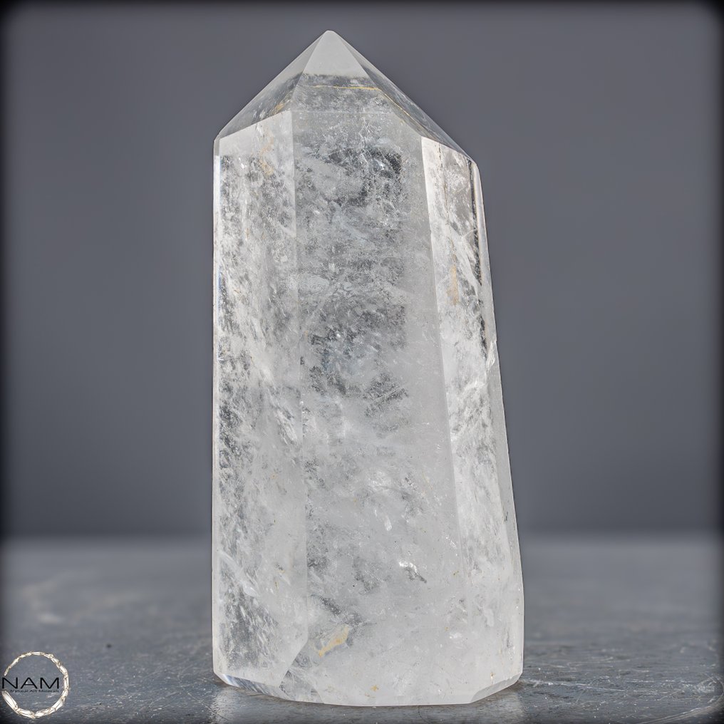 Obélisque de quartz girasol naturel Clarté lumineuse & douce lueur- 523.99 g #3.2