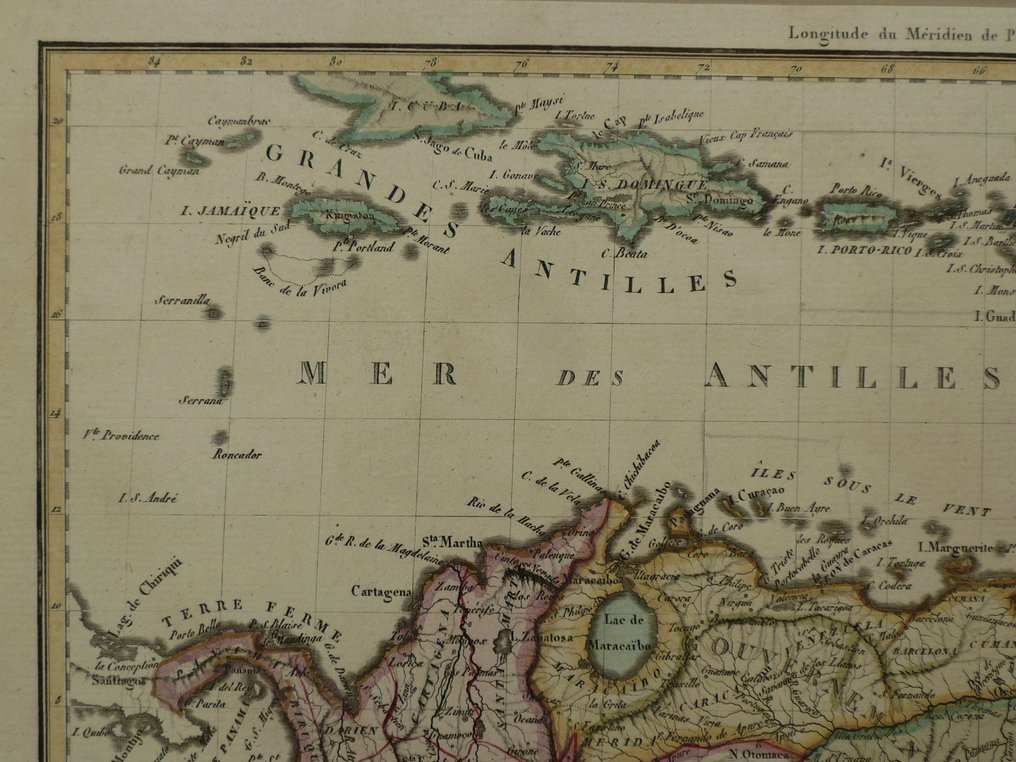 Νότια Αμερική - Κολομβία, Βενεζουέλα, Σουρινάμ; P. Lapie - Nouvelle Grenade, Caracas et Guyanes. - 1809 #2.1