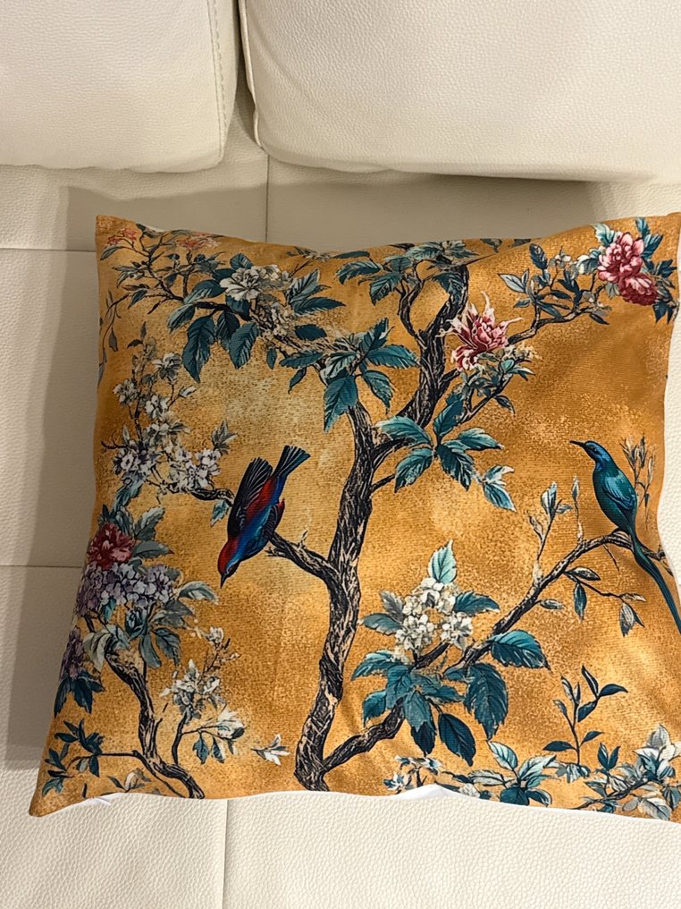 San Leucio top quality 5 αποκλειστικά μαξιλάρια με σπουργίτια στο ηλιοβασίλεμα. - Μαξιλάρι (5) #4.3