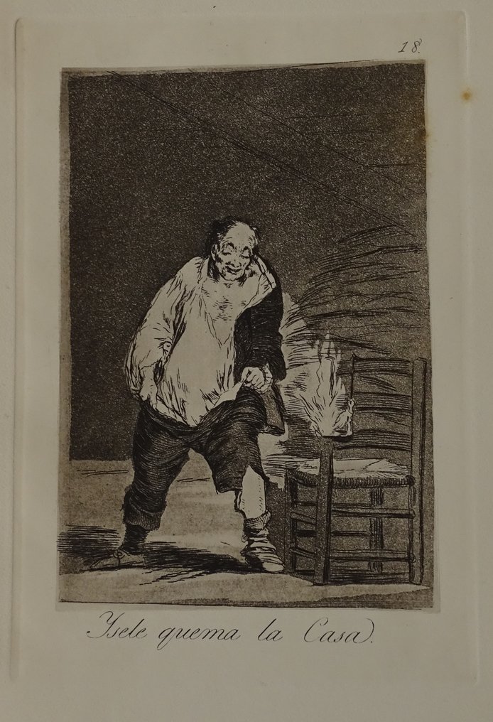 Francisco de Goya (1746-1828), after - Se le quema la casa- Los Caprichos #1.0