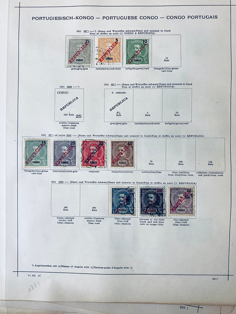 Portogallo  - Collezione delle colonie portoghesi su vecchi album, inclusa São Tomé #2.1