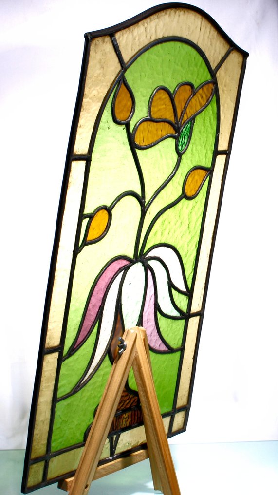 Art Nouveau Stained glass window - 1900-1910  #3.2