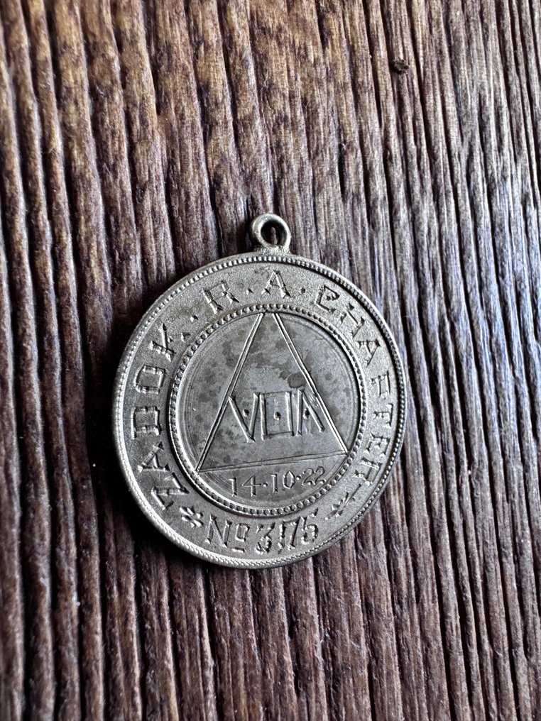 1923年共济会皇家拱门分会硬币/代币. 1923 (没有保留价) #1.0