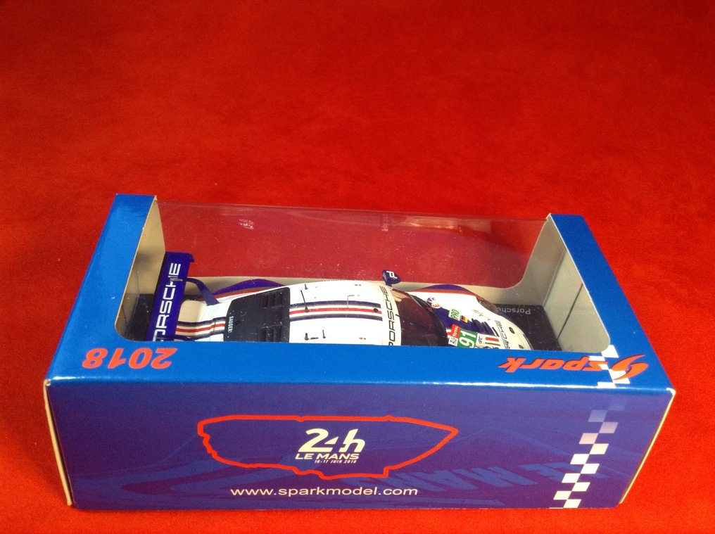 Spark 1:43 - Modellino di auto da corsa - ref. #S7032 Porsche 911 (991) RSR GTE Porsche GT Team 16° LM2018 #91 Lietz/Bruni/Makowiecki - excellent quality - limited edition - hard to find today #4.3