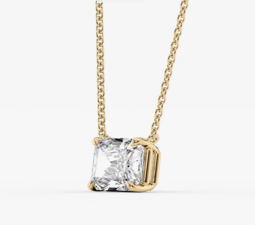 Vedhæng - 14 karat Gulguld -  0.91ct. tw. #3.2