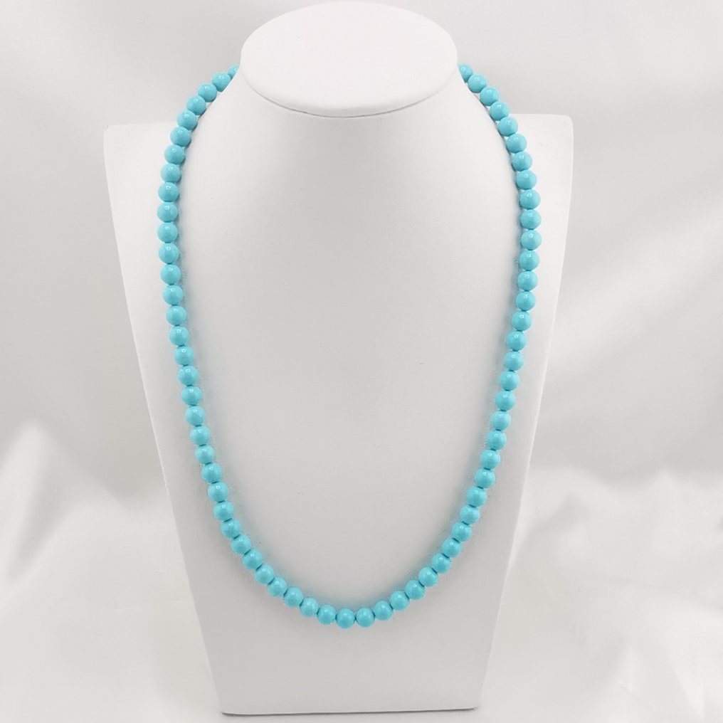 绿松石 - 银 - 项链 - 手工制作 #1.0