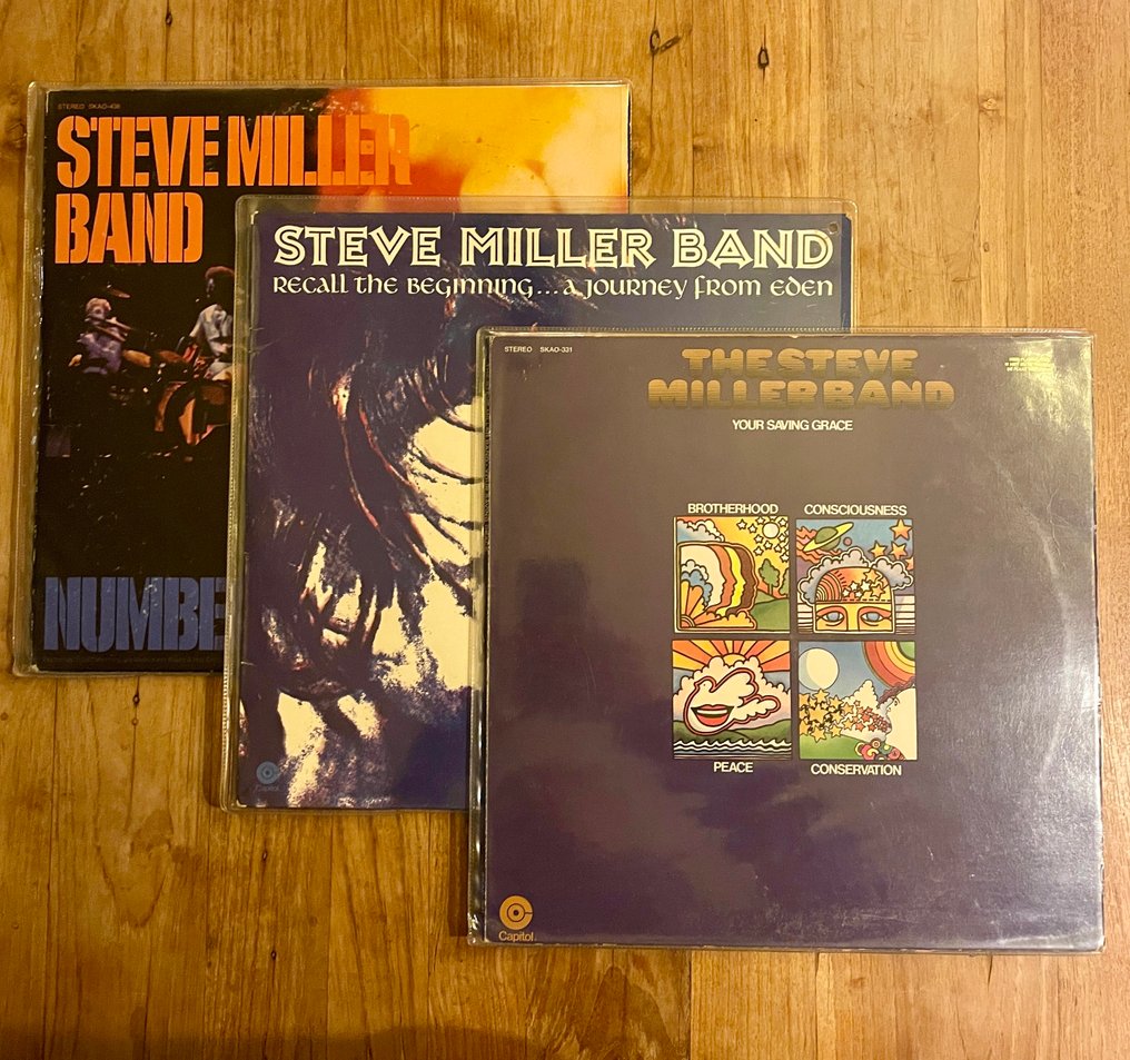 Steve Miller Band - Number 5, Your saving grace, Recall the beginning .. a journey from eden - LP-Alben (mehrere Objekte) - 1970 #1.0