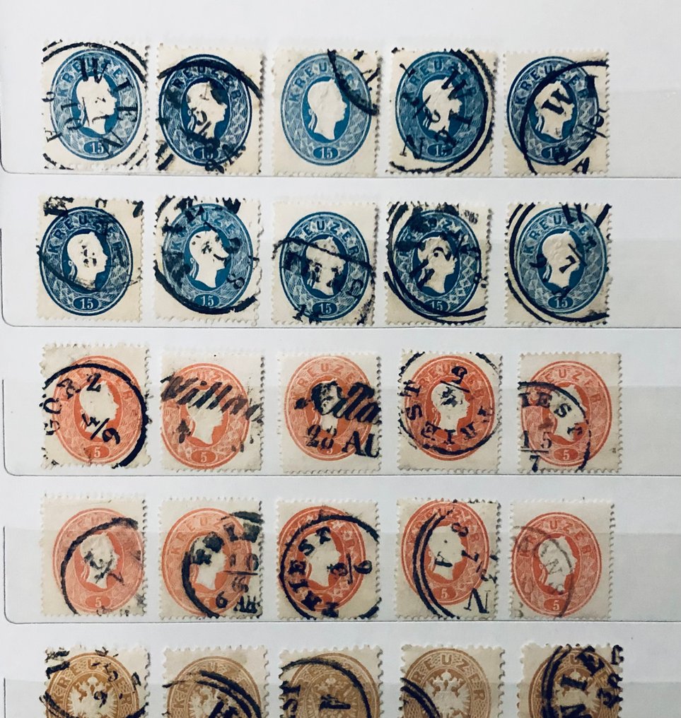 Austria 1850/1867 - Austria 1850/1867 stock with over 40 used stamps, highly valued in the catalogue. #2.1