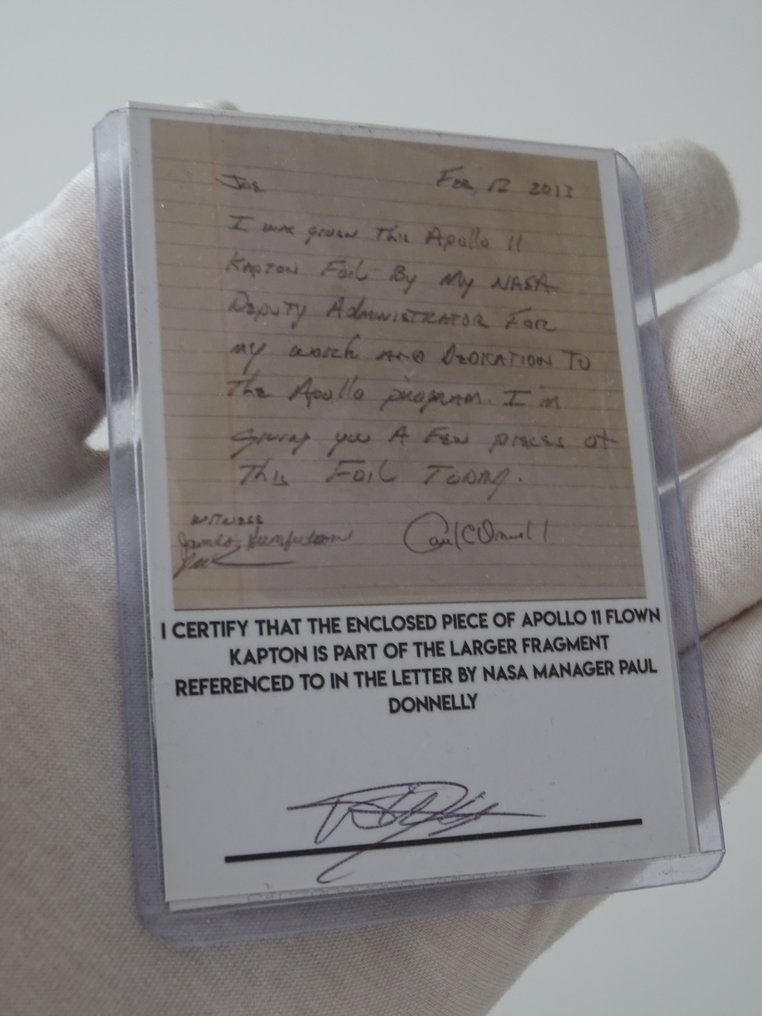 Kapton foil from the Apollo 11 Command Module - 1960-1970 #1.0