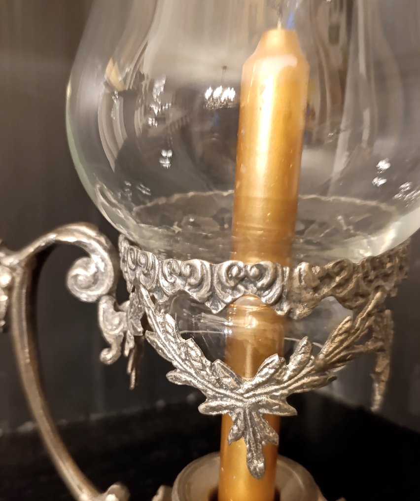 stile Edoardiano, 26 cm - Castiçal - Prateado #2.1