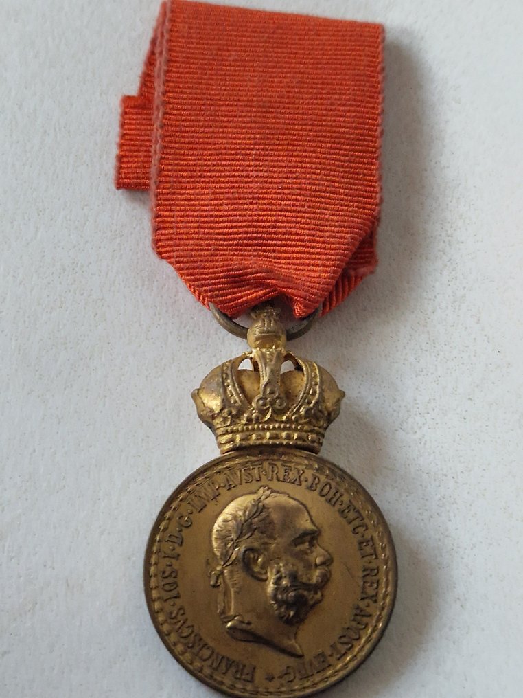奥地利 - 军事勋章 - 军事功绩奖章，表彰标志。奥地利 Kuk，自1890年以来 #4.3