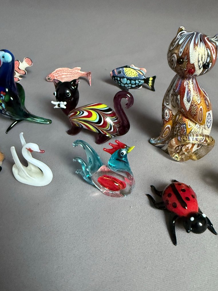 Murano and others - Φιγούρα - collection of small figures  (22) - Γυαλί και κεραμικό #3.2