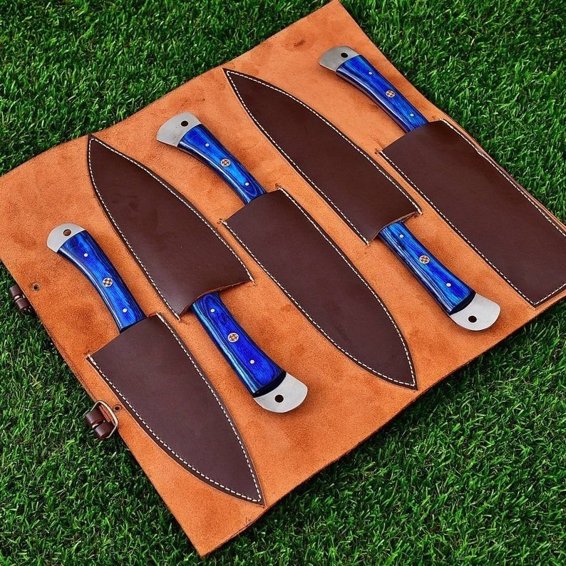 HHH - Μαχαίρι κουζίνας - Kitchen knife set -  μάχαιρα σεφ - Rosewood, swet - Βόρεια Αμερική - Σετ σεφ για μπάρμπεκιου, μαχαίρι σεφ #2.1