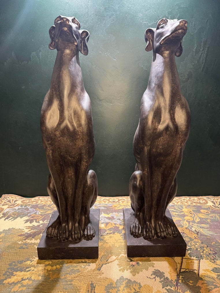 Statue, Greyhound - Set van 2 - 55 cm - Resin #2.1