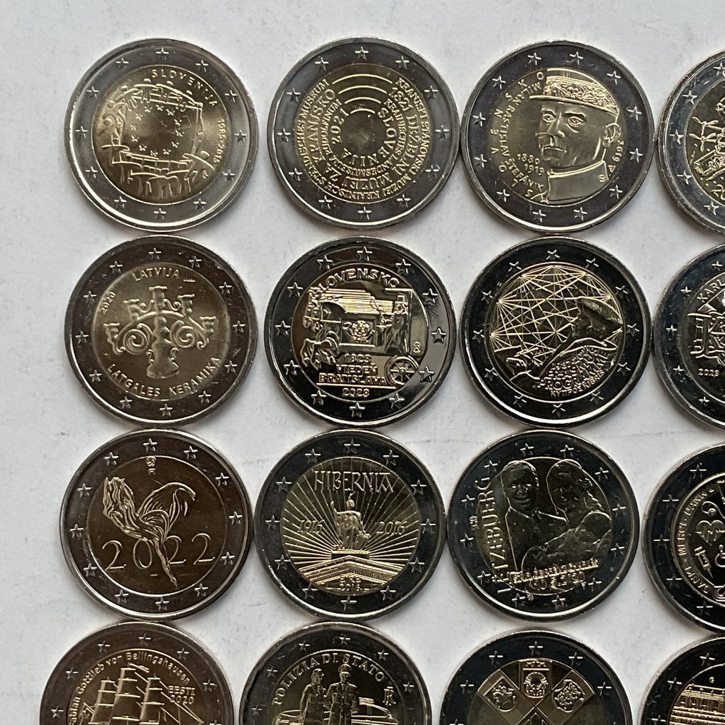 歐洲. 2 Euro Various Years (25 munten)  (沒有保留價) #1.0