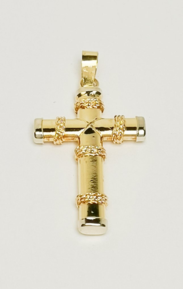 No reserve price - Cross pendant - 18 kt. Yellow gold #1.0