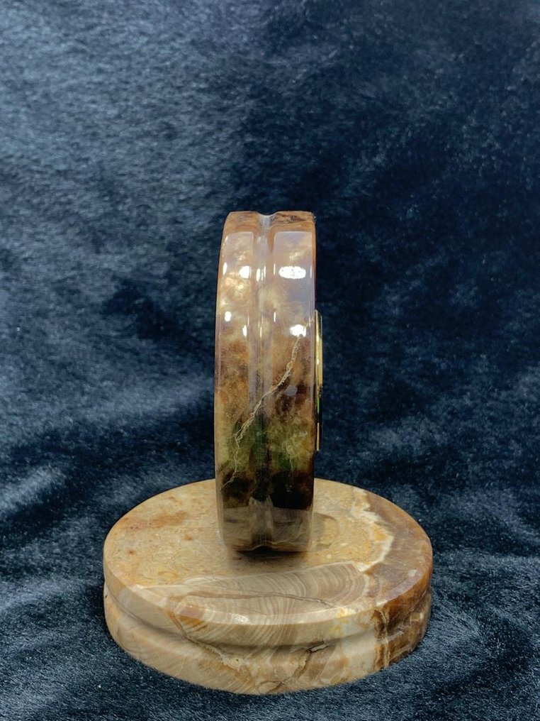 Natural Chocolate calcite Table watch - 459g - Polished Decorative Stone - Faragás csokoládé kalkit - Pakisztán  (Nincs minimálár) #3.2