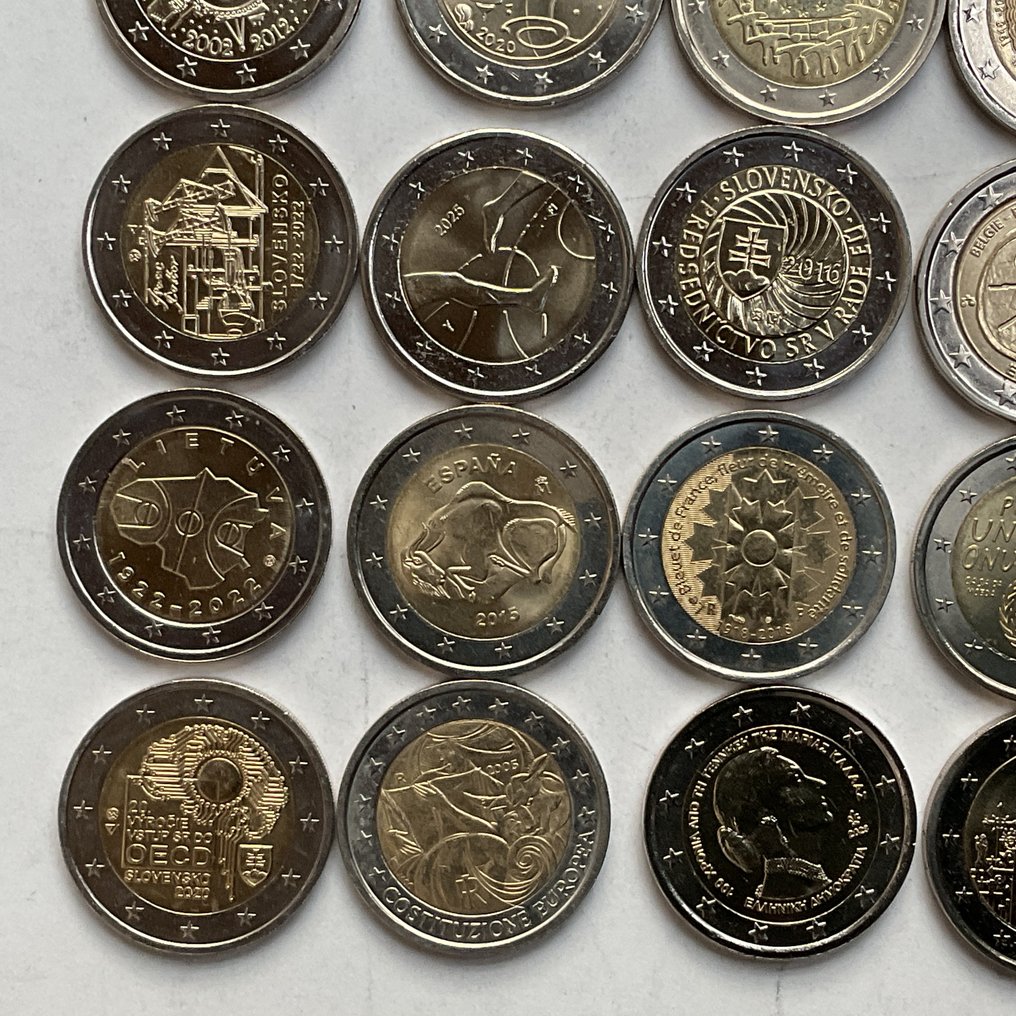 Ευρώπη. 2 Euro Various Years (25 munten)  (χωρίς τιμή ασφαλείας) #4.3