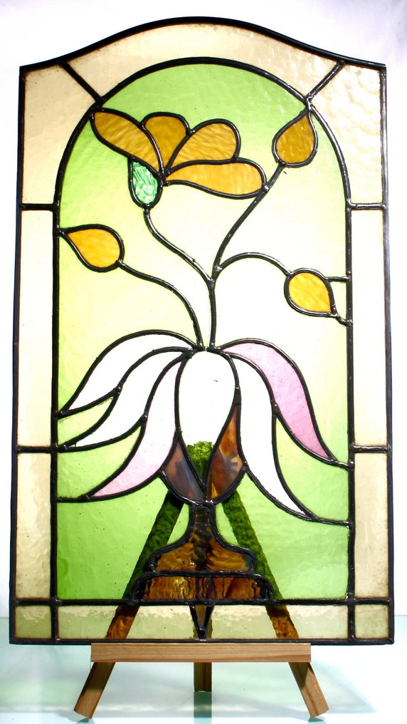 Art Nouveau Stained glass window - 1900-1910  #1.0