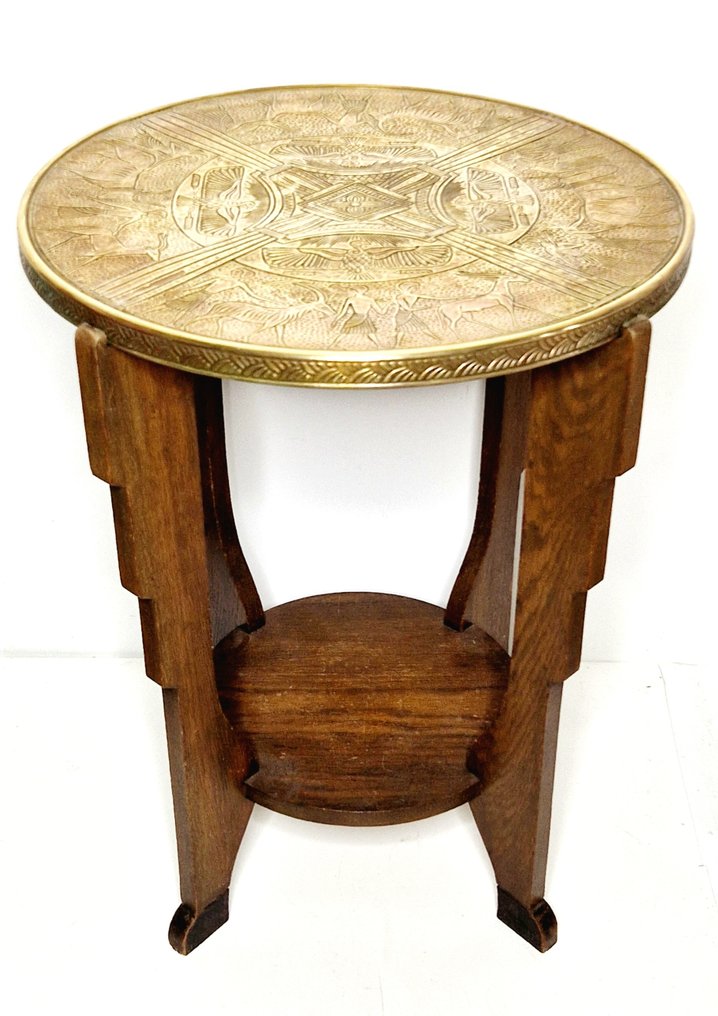 边桌 - 木, 铜 #3.2