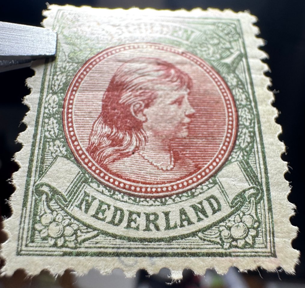 Nederland 1899/1899 - Nederland - 1899 - 5 Gulden Dronning Wilhelmina - NVPH 48 #4.3