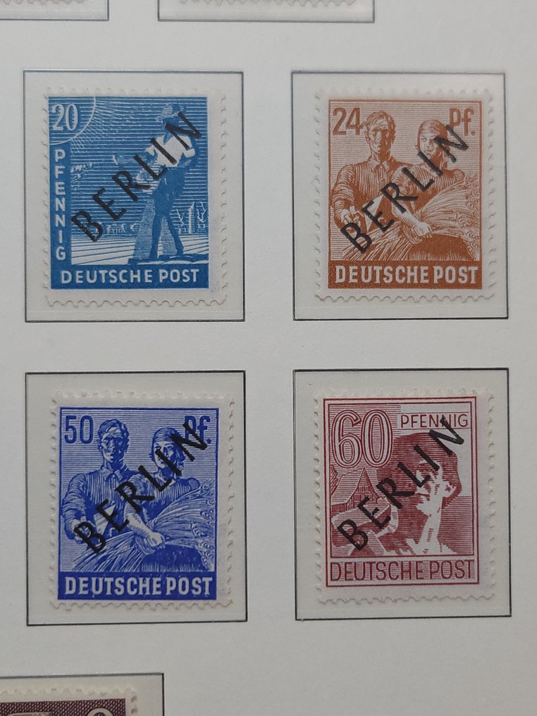 Berlin 1864/1949 - Berlin, pierwsze wydania z czarnym nadrukiem, stan nienaruszony, wszystkie wartości sprawdzone przez - Michel Block Nr. 1-20 #4.3