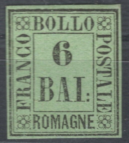 Italienska forntida stater - Romagne 1859 - 6BAI / Undertecknat - Sassone n.7 #1.0
