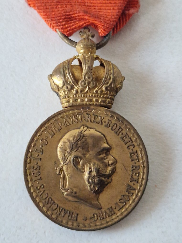 奥地利 - 军事勋章 - 军事功绩奖章，表彰标志。奥地利 Kuk，自1890年以来 #1.0