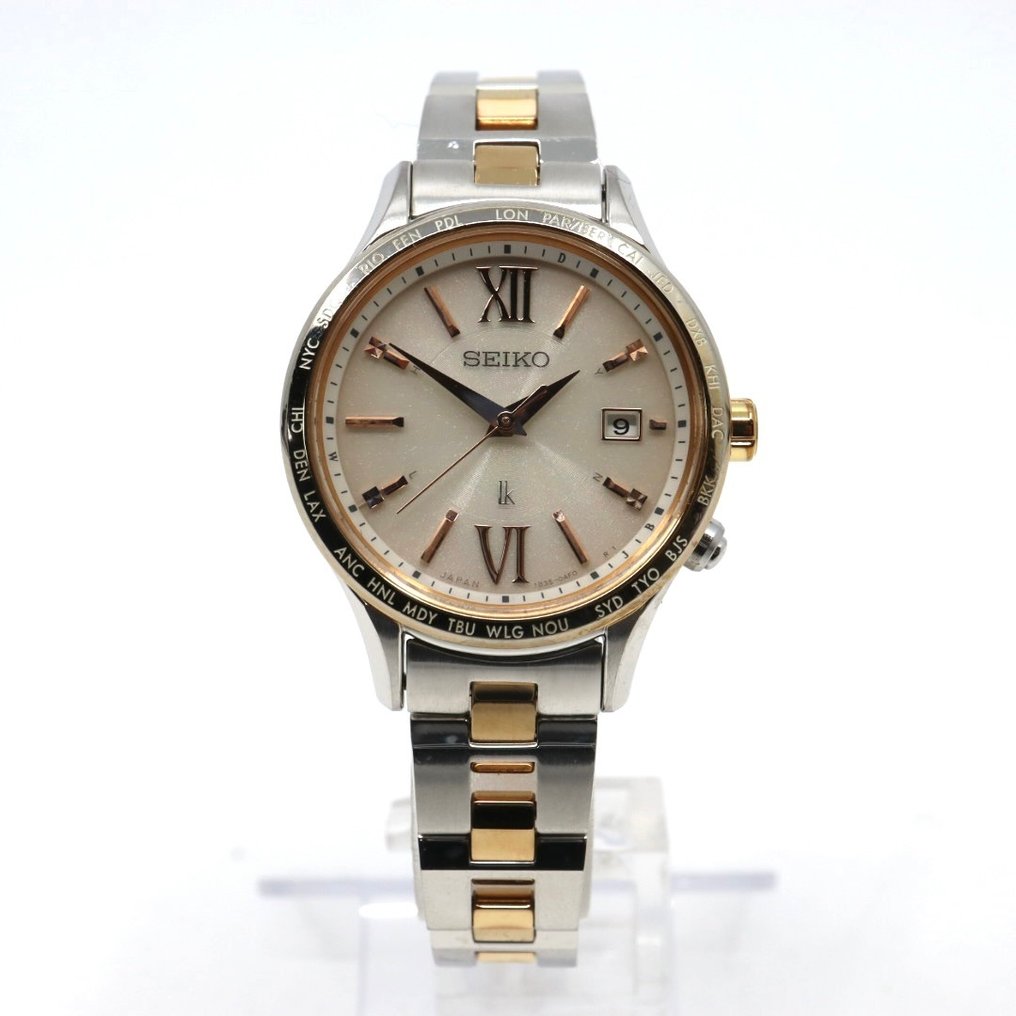 Seiko - Lukia Solar Radio Wave World Time - Zonder minimumprijs - 1B35-0AF0 - Dames - 2010-2020  #3.2