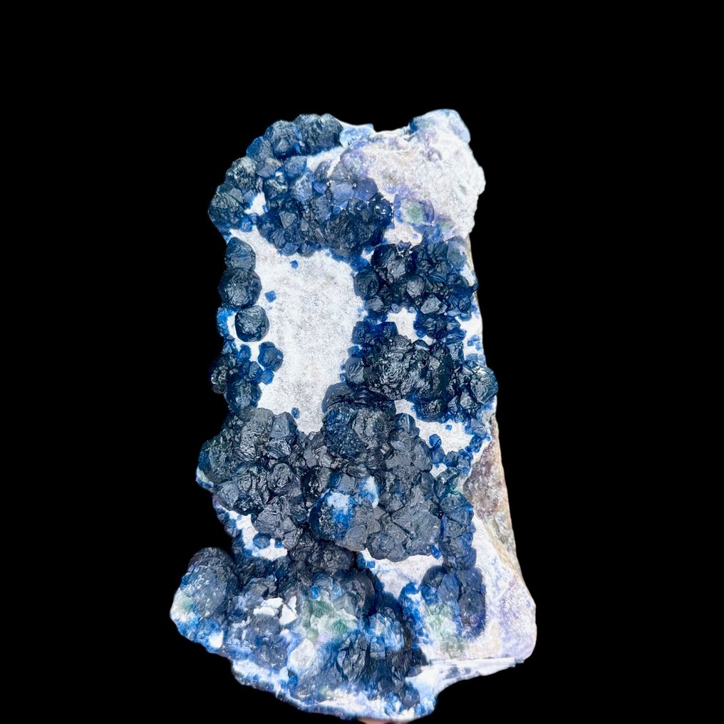 Φθορίτης 'Blueberry' σε λευκό υπόβαθρο – Ορυχείο Huanggang, Κίνα - Ύψος: 17 cm - Πλάτος: 8 cm- 910 g #3.2