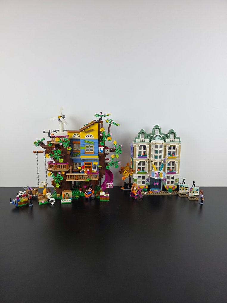 LEGO Set - Friends - 2 Lego Sets: 41703 Friendship Tree House + 41711 Emma's Art School Completely Built #1.0
