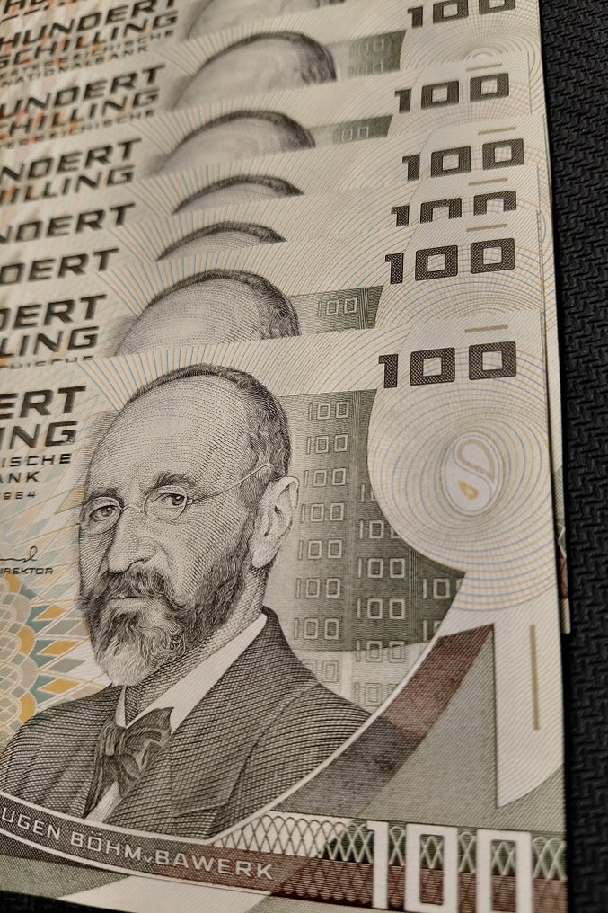 Austria. - 9 x 100 Schilling - 1984 - Consecutive - Pick 150  (No reserve price) #1.0