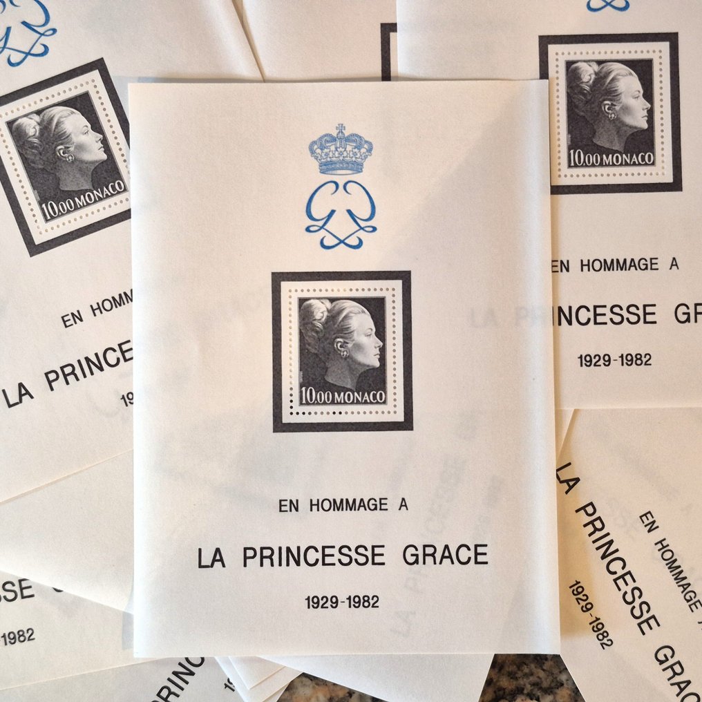 Μονακό 1983 - Λοτ 23 Μπλοκς Φιλμέτ Ν24 σε φόρο τιμής στη Πριγκίπισσα Γκρέις. Αξία YT 161€. - Timbres neufs #1.0