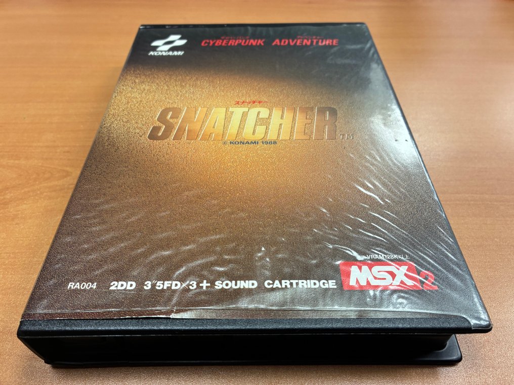 MSX - MSX2 - Snatcher – Konami – MSX2 – Cyberpunk Classic by Hideo Kojima – Original Japanese Release - Videogame - In originele verpakking #1.0
