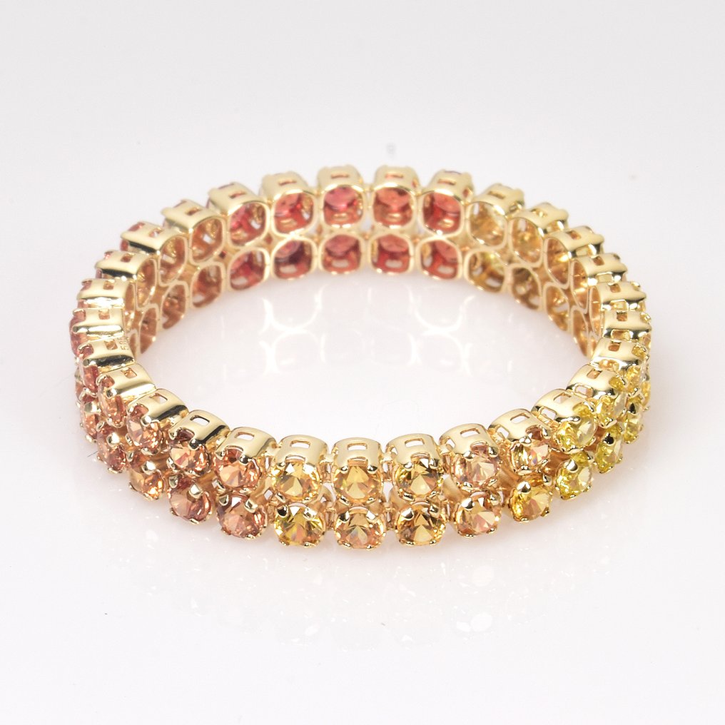 没有保留价 - 戒指 - 14K包金 黄金 -  1.64ct. tw. 蓝宝石 #1.0