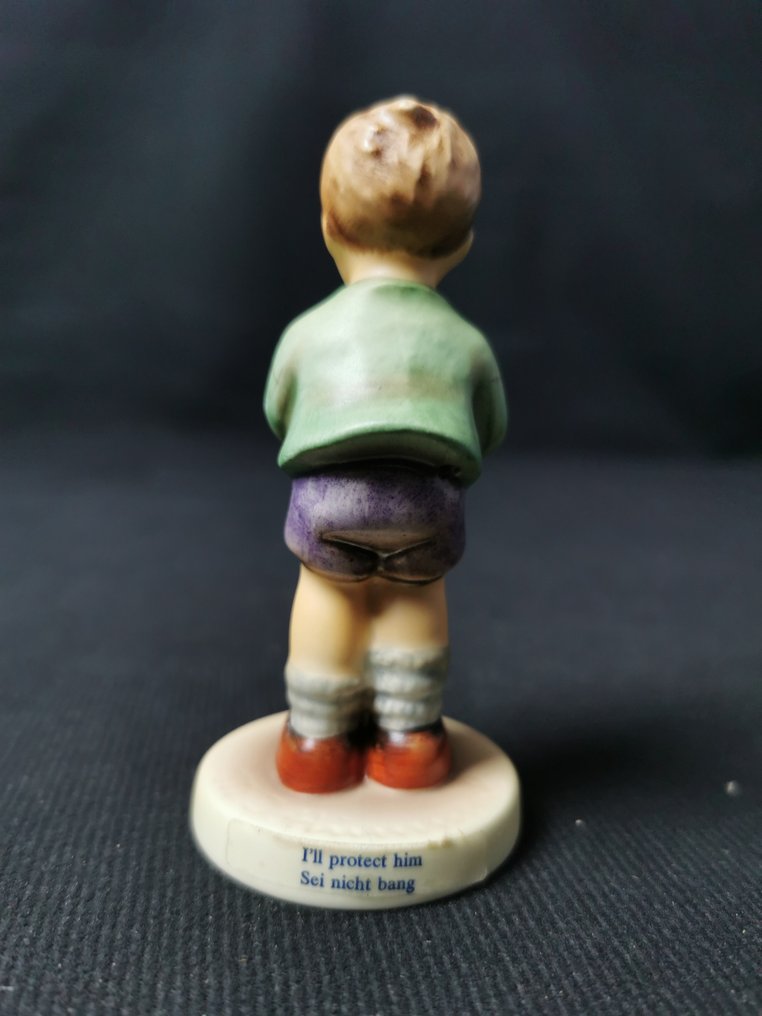 Statuette, Vintage Hummel Goebel - Statuetta "I'll protect him sai inicht bang" #1987 - Al 10cm - TMK6 - 10 cm - Porcelain #3.2