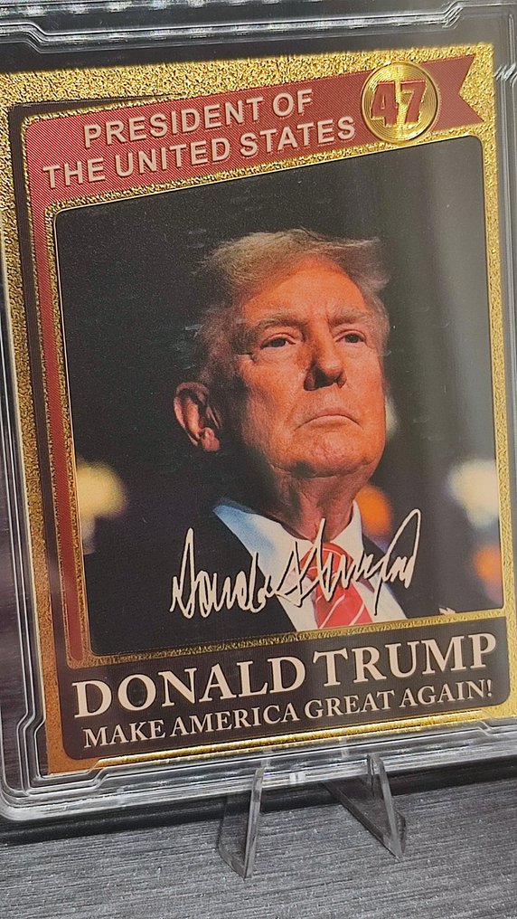 TRUMP 24Ct Gold-plated - 1 Card #1.0