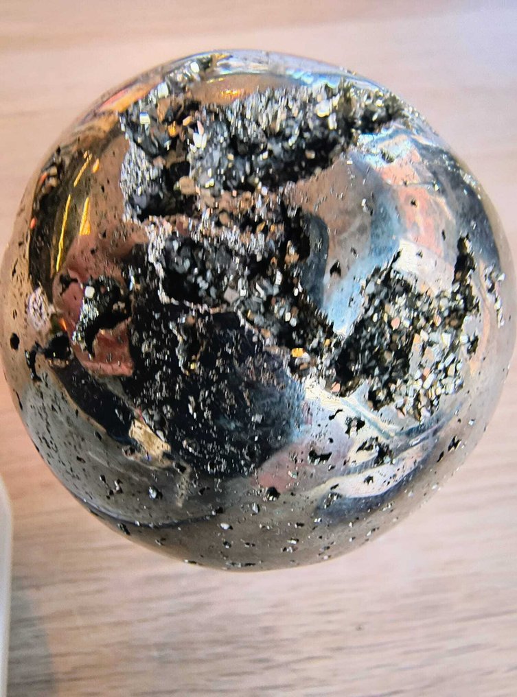 Σιδηροπυρίτης Σφαίρα - Ύψος: 52 mm - Πλάτος: 52 mm- 428 g - (1) #2.1