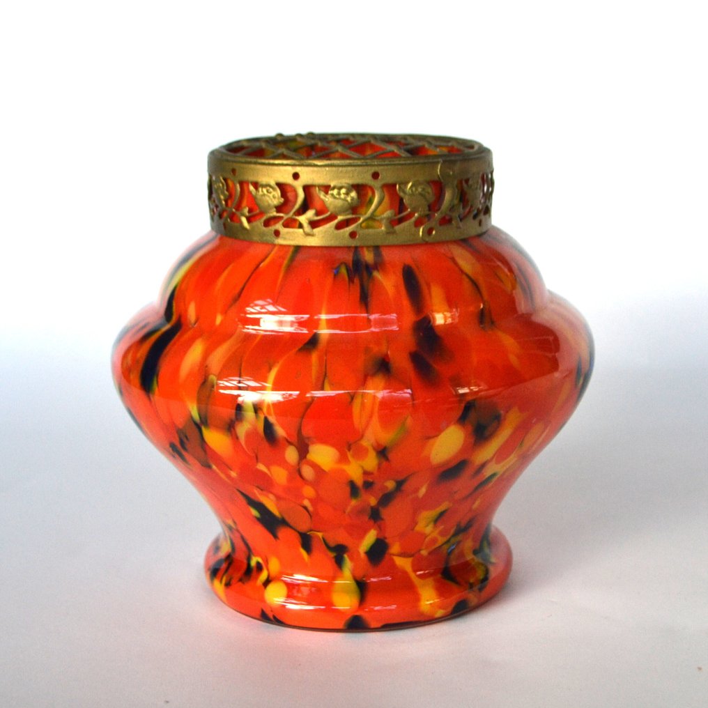 Vase  - Glass, Brass #1.0