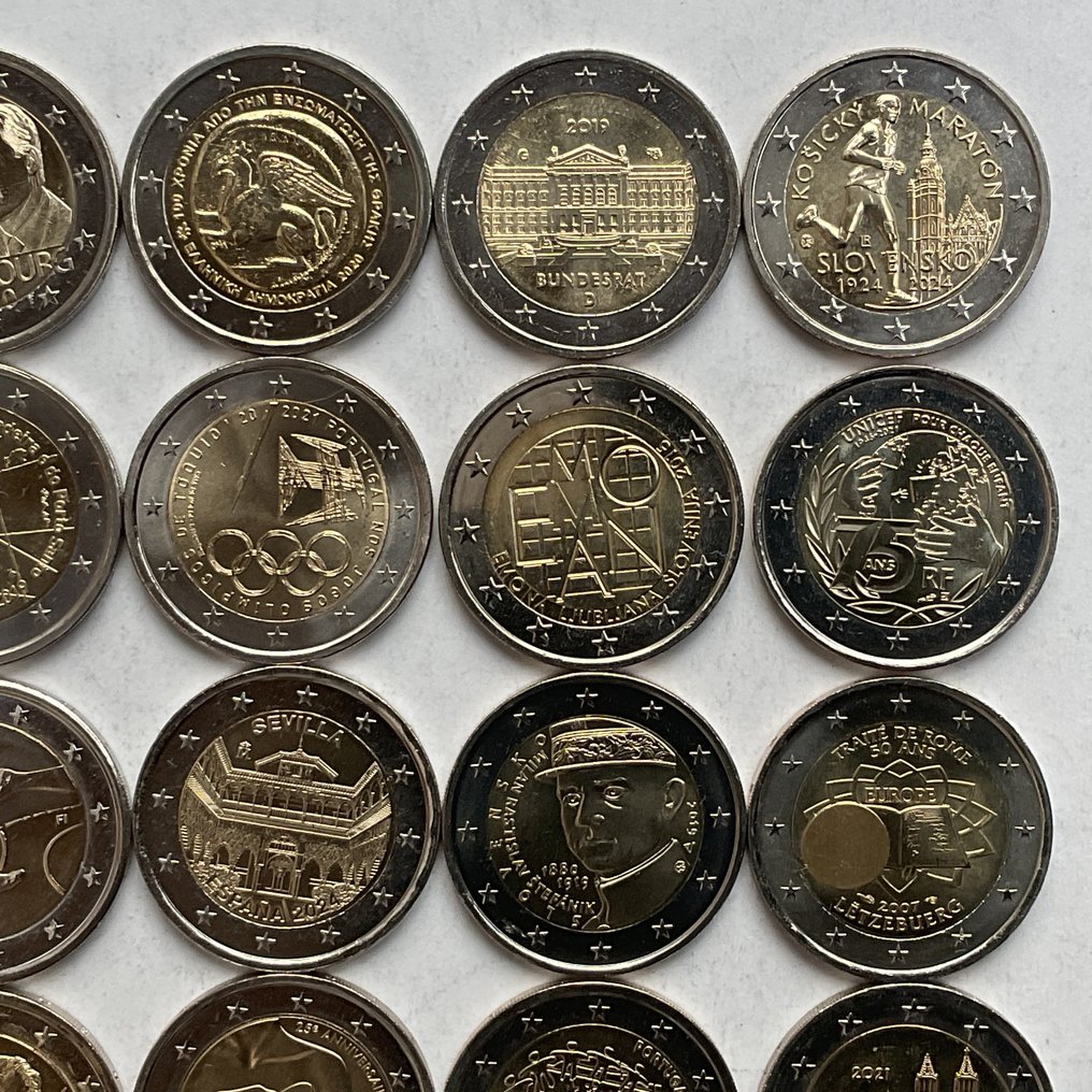 欧洲. 2 Euro Various Years (25 stuks)  (没有保留价) #2.1