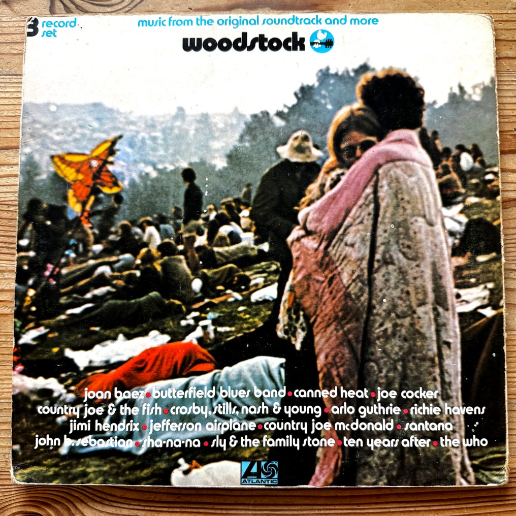 Woodstock & Related - Woodstock  [3 LPs]- original soundtrack [first UK pressing on red/plum labels] - 3 x LP 專輯（三專輯） - 立體聲 - 1970 #1.0