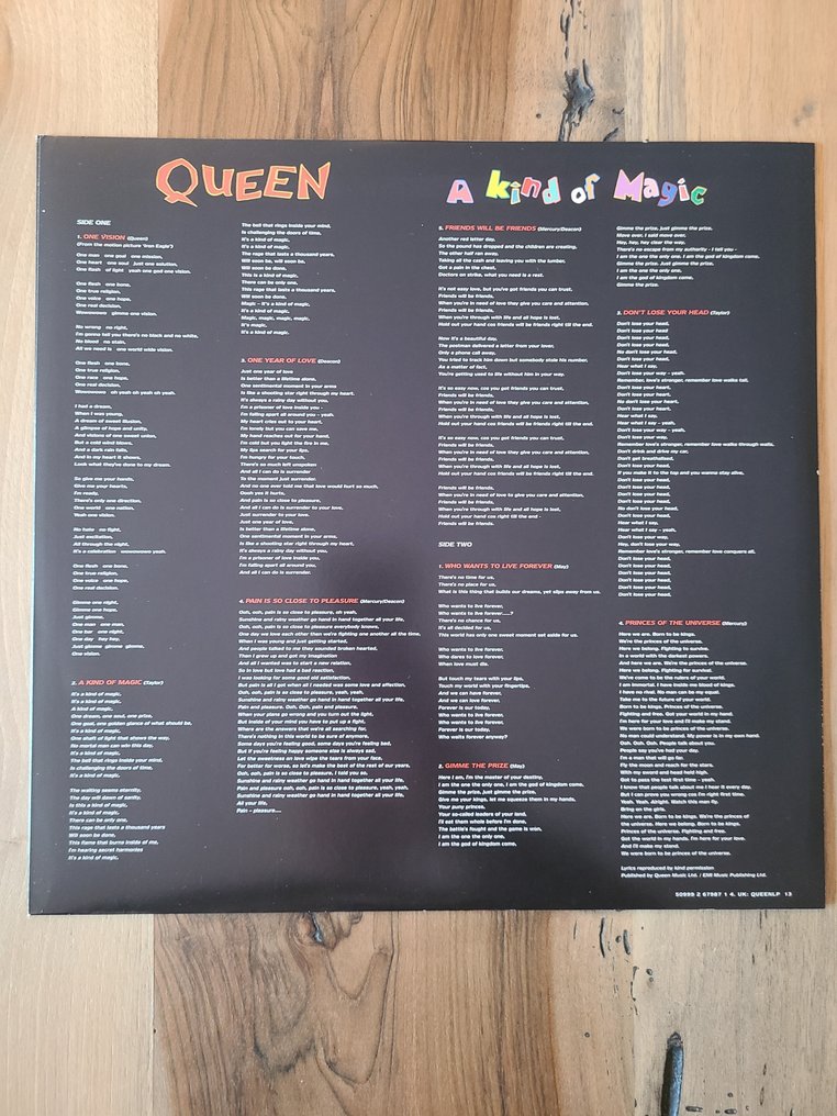 Queen - A Kind Of Magic - LP - 压制在重磅黑胶唱片上！全新！ - 2009 #3.2