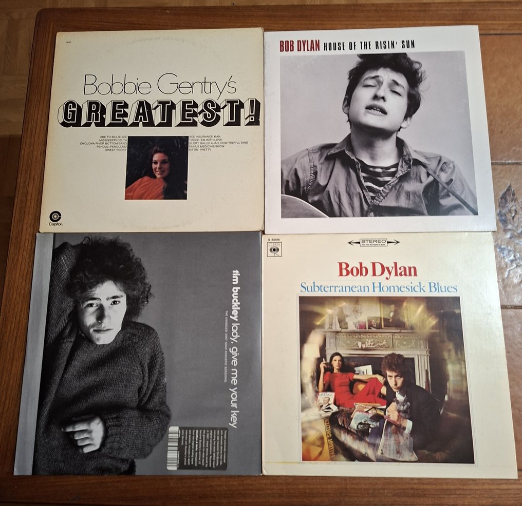 Bob Dylan, Tim Buckley, Bobbie Gentry - 4 LP's of Great Folk & Folk-Rock - Disco de vinilo - 140 gramos, 180 gramos - 1973 #1.0