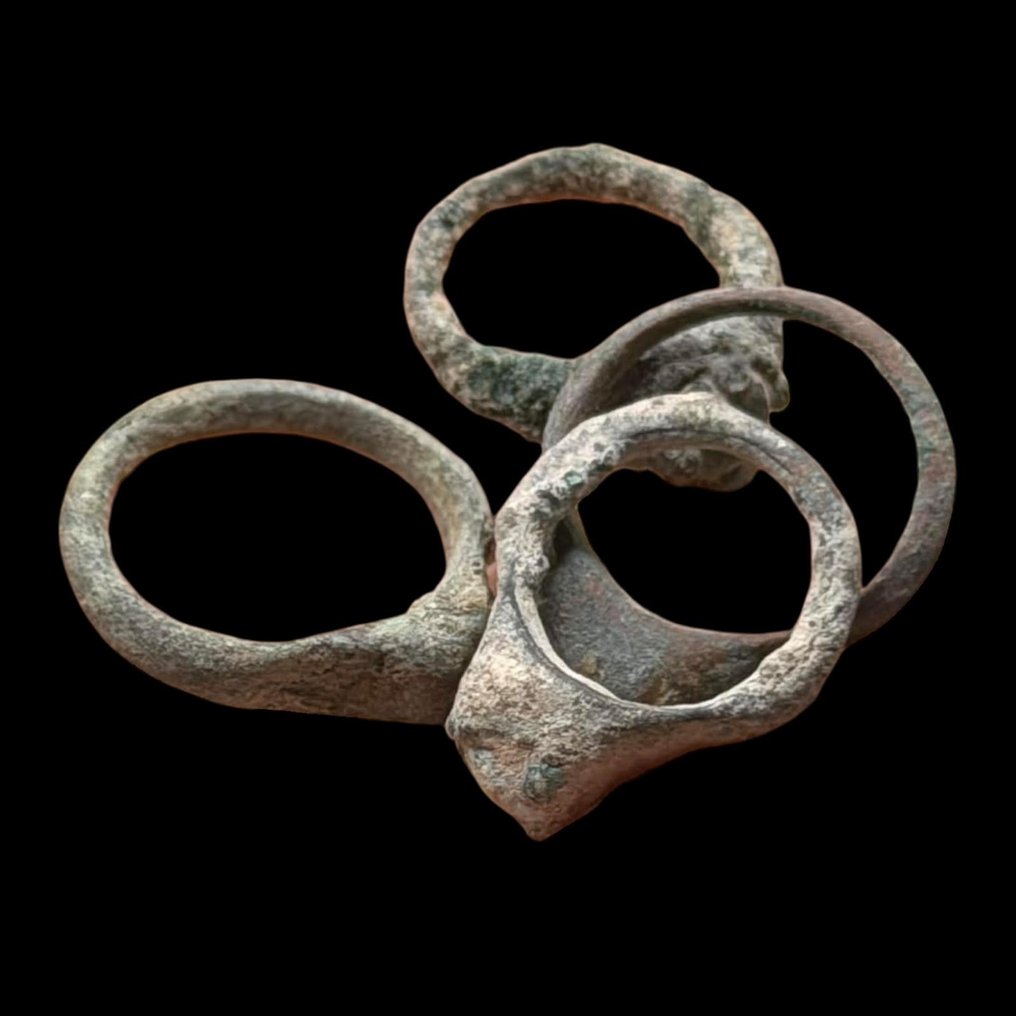Medieval Bronze Ring lot of 4 (No reserve price) #1.0