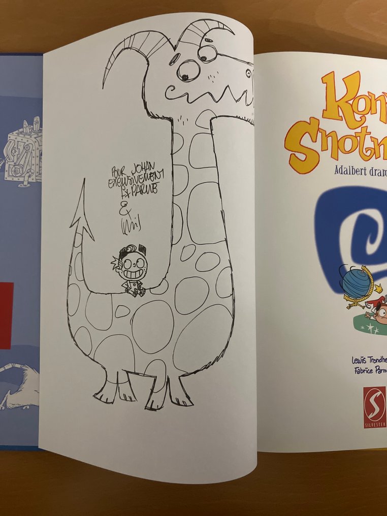 Koning snotneus - Adalbert dramt door / Adalbert is niet te verslaan - opdrachttekening - 2 Album - First edition - 2004/2008 #1.0