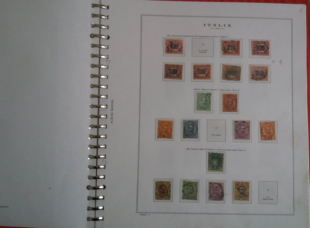 意大利王国 1878/1945 - 意大利王国，Marini相册收藏，包含22个戒指 #1.0