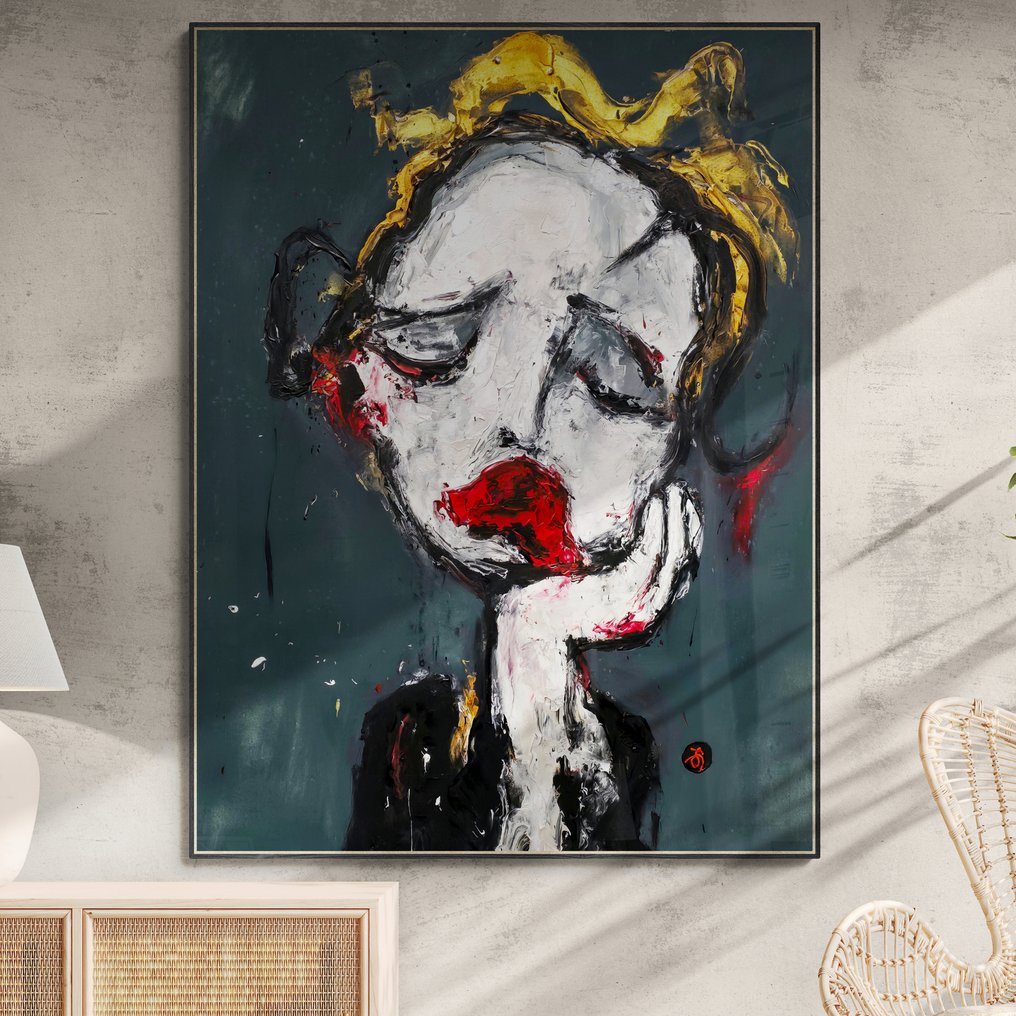 Arvydas Gaiciunas (Retne) - Tao N-5 — Abstract Expressionist Character Portraiture #2.1