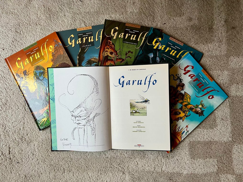 Garulfo T1 à T6 + 2x ex-libris + 3x dédicace - Série complète - 6x C - 6 Album - Πρώτη έκδοση - 1995/2002 #1.0