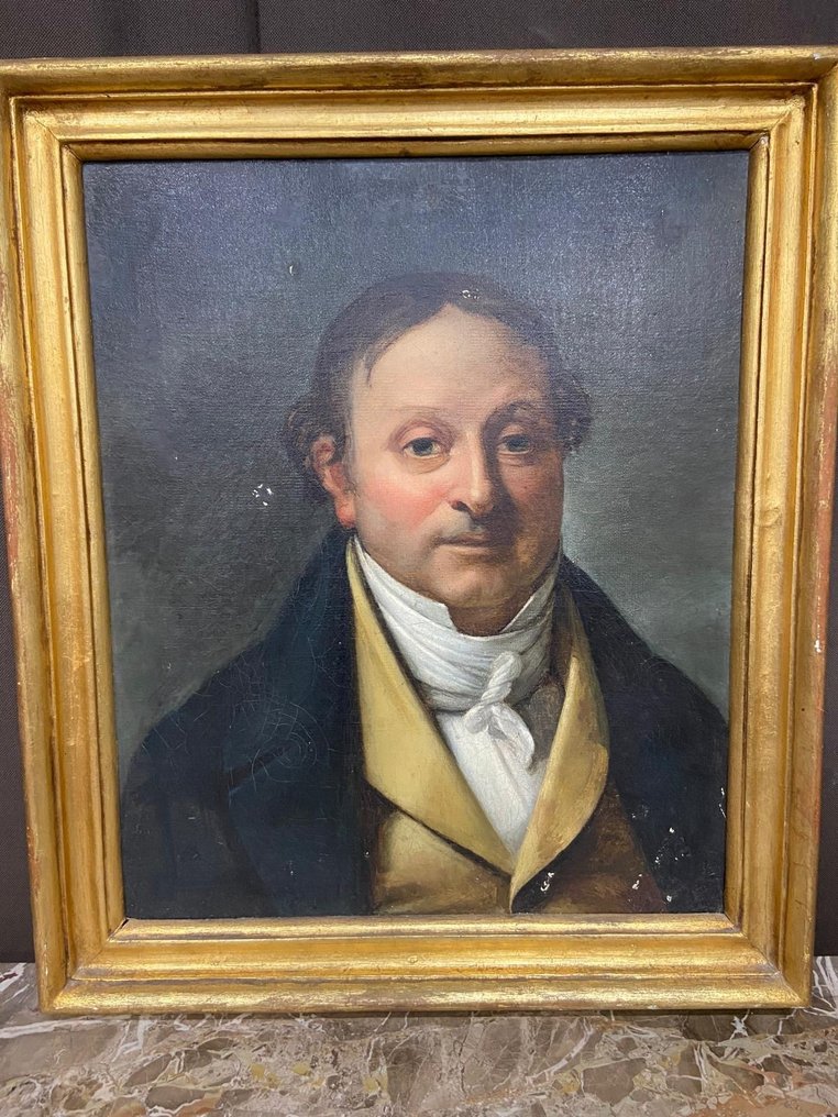 Olasz iskola (XIX) - Gentiluomo con panciotto giallo #1.0