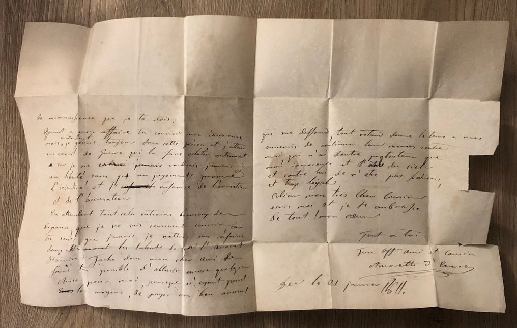 法国 1800/1810 - 法国 1811 年拿破仑时期的信件，巴黎至都灵 #4.3